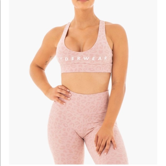Wild Cross Over Sports Bra in Blush XS Ryderwear - Picture 4 of 5